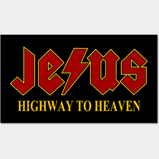 Jesus Rocks Highway to Heaven Posters and Art